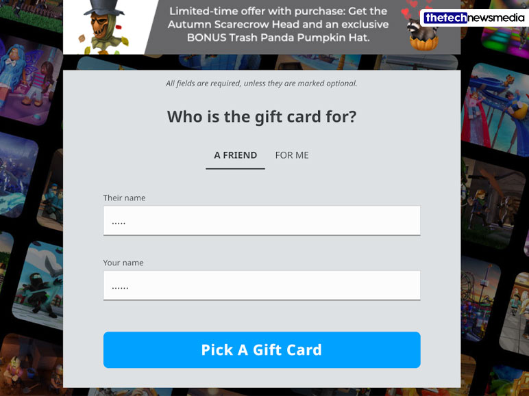 Roblox Gift Cards - A Brief Overview